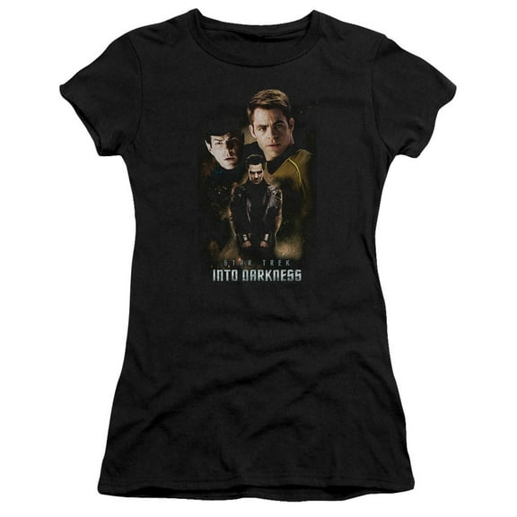 Star Trek Aftermath Junior Women's Sheer T-Shirt Black