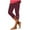 Wine, variant on BLVB Womens Capri Leggings Summer Lounge Capris Workout Yoga High Waisted Capri Pants Casual Pull on Cropped Trousers