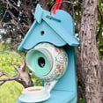 thumbnail image 6 of KeShDi Summer Clearance Home Decor Bird House and Feeder，Teapot Bird House and Feeder，Tea Pot Bird House Feeder,Up To 65% Off, 6 of 9
