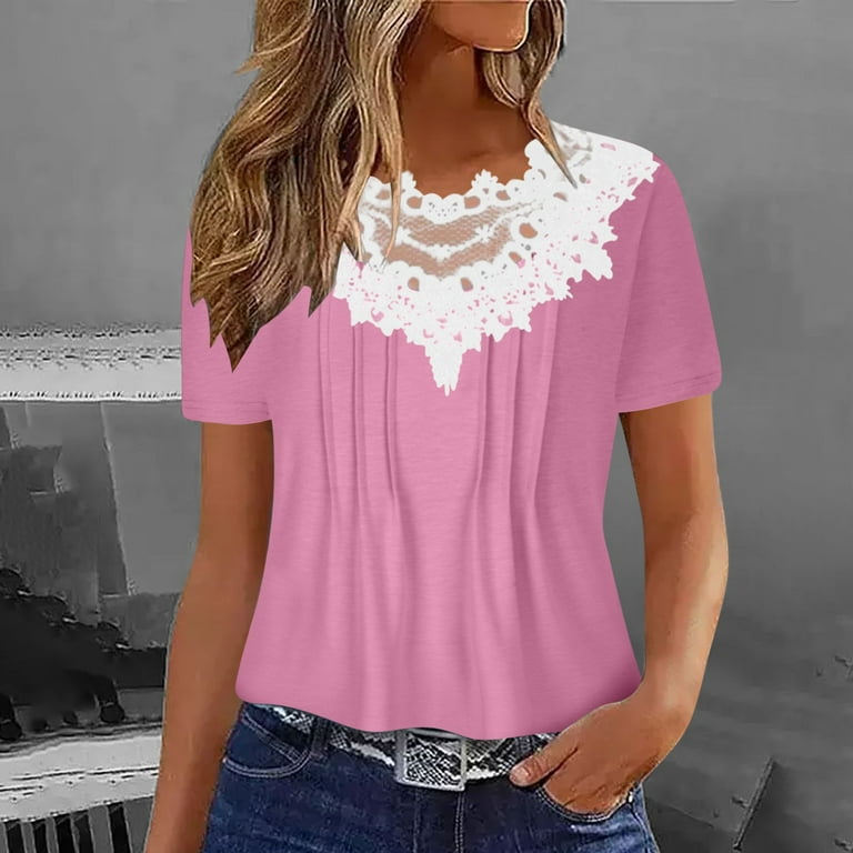 gbyLJF Modest Blouses for Women Women's Fitted Shirts Front