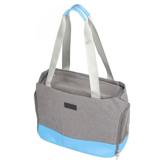 Pet Shoulder Bag, Zipper Opening Pet Carry Bag For Cats Blue