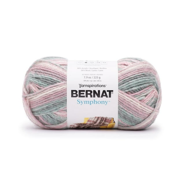 Bernat® Symphony™ #5 Bulky Blend Fil, 7.9oz/225g 309 Yards