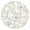 Pioneer Flower Floral, variant on Pioneer Flower Floral Print Pattern Round Fitted Tablecloth with Elastic Edge,Dining Table Cover Waterproof,Outdoor Round Tablecloth for Camping,Dining,Indoor and Outdoor