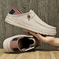 thumbnail image 6 of Big Size Men's Casual Low Top Canvas Shoes Male Loafers Sneakers Slip On Breathable Flats Boat Shoes Driving Shoes Moccasins Casual Walking Shoes, 6 of 18