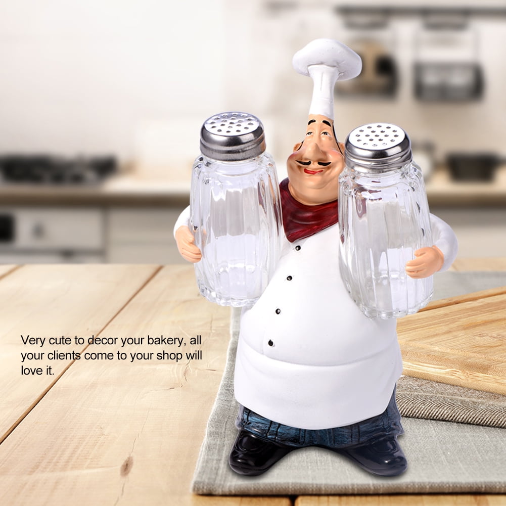 LYUMO Chef Statue,Cute Chef Statue Figurine Ornaments Vintage Home