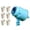 Sky Blue, variant on Air Blaster Toy Handheld with Pop-Up Sight, Issue Harmless Air Balls for Indoor Target Practice Family Fun, 2 Colors (Sky Blue)
