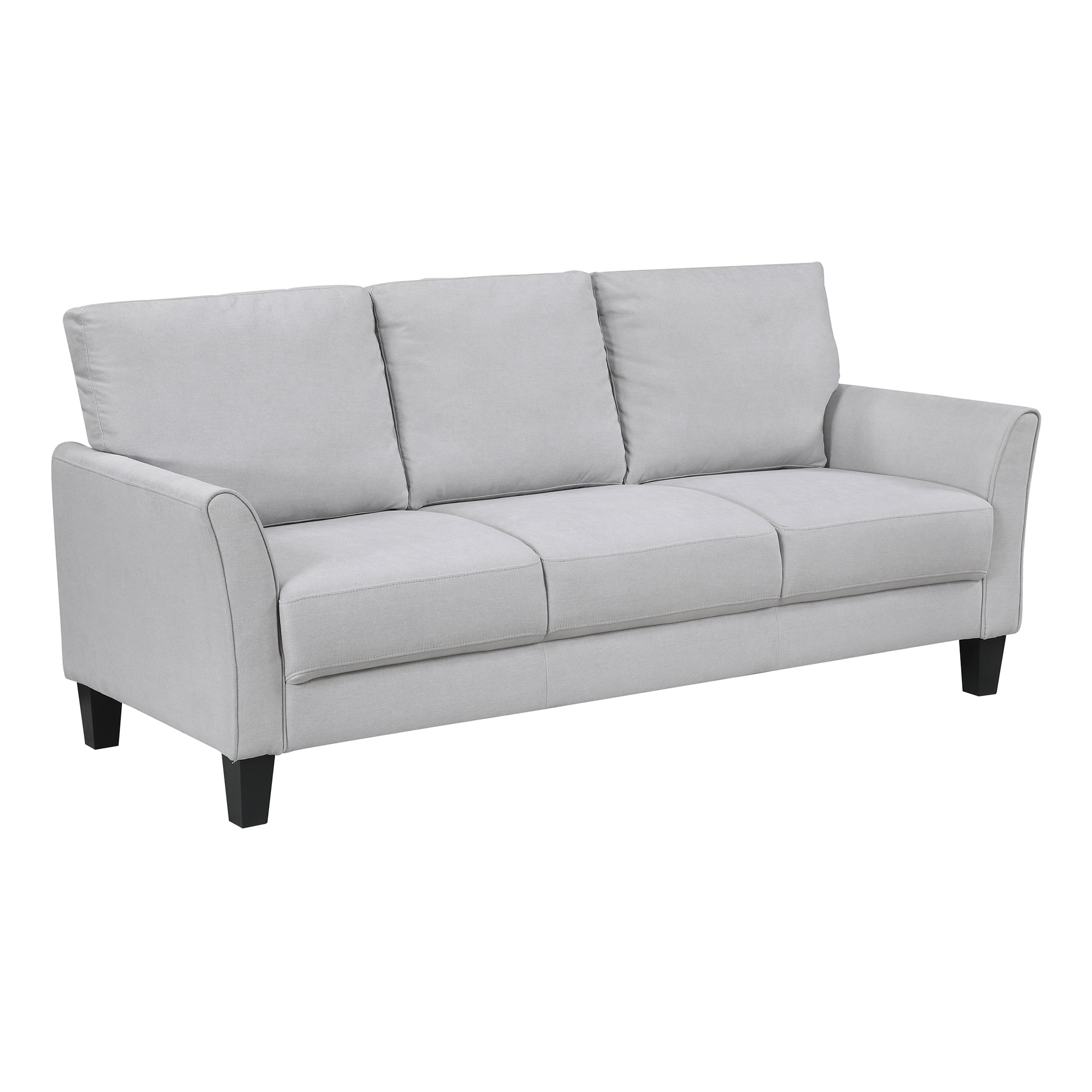 OakvillePark Islewyn Textured Fabric Sofa, Gray