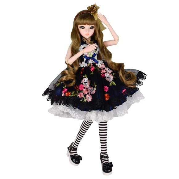 Proudoll-Muñeca Bjd 1/3 de 60Cm - 24 ", muñecas articuladas con bola Sd de princesa Maud, cuerpo de muñeca personalizado con conjunto de ropa