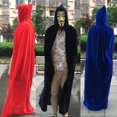 thumbnail image 5 of Hooded Cloak Unisex Cloak with Hood Halloween Christmas Cloak Vampire Witch Cape Costume Levamdar CPB-SSW397-4, 5 of 5