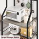 thumbnail image 5 of Soporte rústico para microondas, estante de almacenamiento de 5 niveles con pies ajustables y kit anti-vuelco, madera de ingeniería, 5 of 10