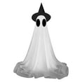 thumbnail image 2 of Halloween Decorations Outdoor - Light Up Spooky Ghosts Decoration with Hat - Indoor Cute Party Ghost Decor for Yard Porch Lawn Home Front Door(Extendable1.3-6.6ft), 2 of 5