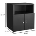 thumbnail image 1 of Kojooin Support d'Imprimante pour Bureau à Domicile, Classeur en Métal avec Tablette Réglable et Armoire de Rangement Mobile, 1 of 6