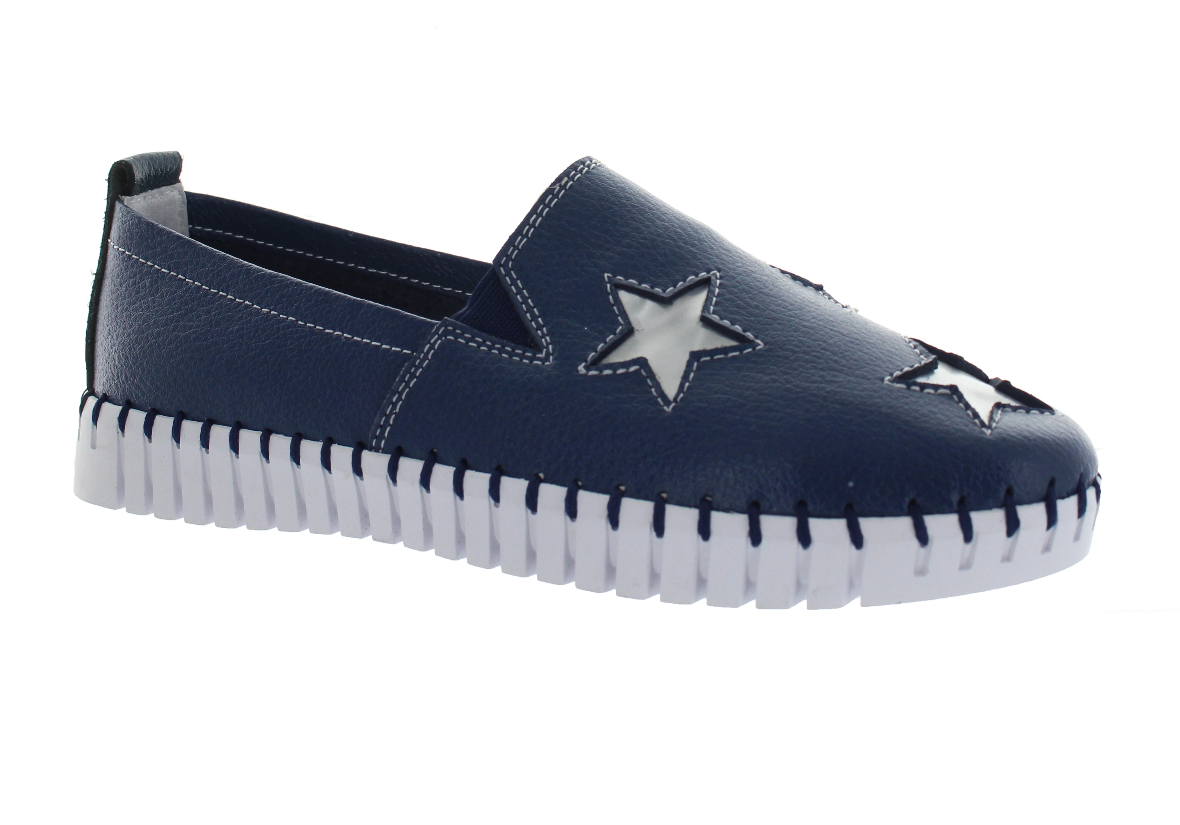 bernie mev navy blue shoes