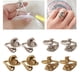 thumbnail image 1 of de de tejido de 8 piezas, ajustable, de ganchillo, para , herramienta de guía de plateado y dorado, soporte para BLESIY Anillos de tejer, 1 of 8