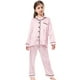 thumbnail image 3 of Conjunto de pijama de satén Schbbta para niñas de 11 a 12 años, color rosa brillante, 3 of 8