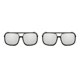 thumbnail image 1 of Gafas ópticas Jumpingount con montura negra Protección de moda marco grande para protección de ojos Type2 NO2, 1 of 6