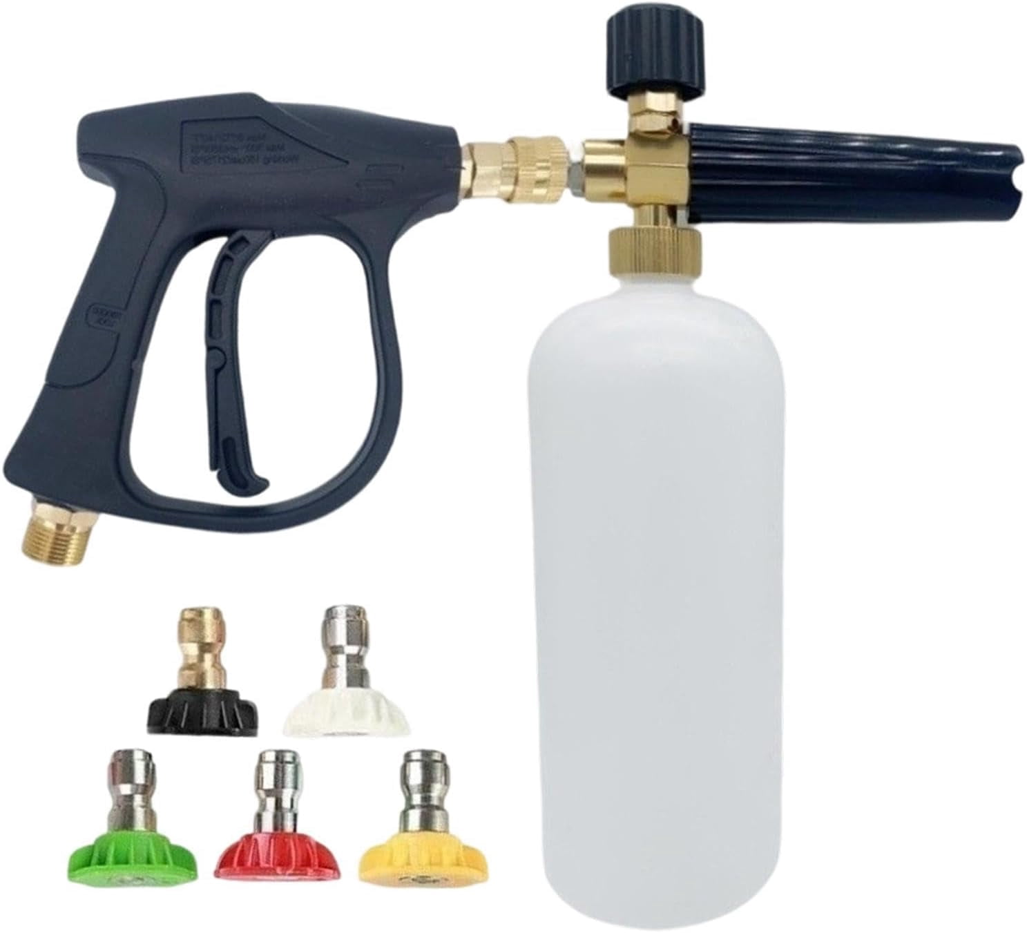 Car Wash Gun Kit with Foam Sprayer and 5 Nozzles for Vehicle Cleaning