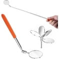 thumbnail image 1 of Telescopic Inspection Mirror, Round Car Inspection Mirror, Telescopic Mirrors, Adjustable Inspection Mirrors, for Auto Repair Vehicle Inspection Observation, 1 of 5