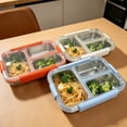 thumbnail image 5 of 304 Stainless Steel Lunch Box, 3-Compartment Bento Box for Adults, Leak-Proof Meal Prep Container, 5 of 8