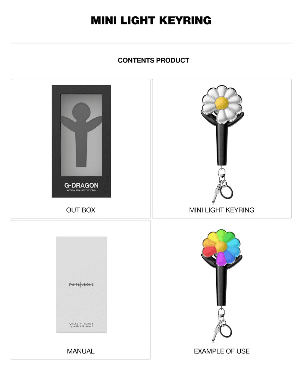 G-DRAGON LIGHT STICK＋CRADLE＋SCARF SET G-DRAGON - [2025 WORLD TOUR IN KOREA] (OFFICIAL MD LIGHT