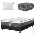 thumbnail image 1 of Colchón Matrimonial + Box Belu + Edredón Homy+ Almohada One Spring Air Dicasa Phantom, 1 of 7