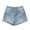 Light Blue, variant on IDALL Jean Shorts Shorts for Women Women Low Waisted Washed Solid Short Mini Jeans Denim Pants Shorts Denim Shorts Jorts Women Blue M