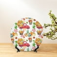 thumbnail image 6 of Yiaed Autumn Harvest Truck Print Bone China Decorative Plate Ceramic Dinner Plates Art Crafts with Display Stand-10in, 6 of 6