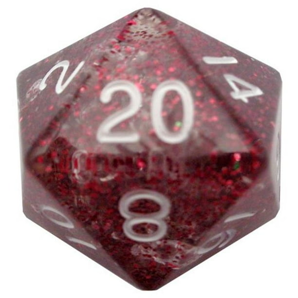 Metallic Dice Games LIC20820 35 mm D20 Single Mega Ethereal Dice