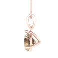 thumbnail image 4 of 2 ct Brilliant Round Cut Solitaire Synthetic Yellow Moissanite 14k Rose Gold Pendant with 16" Chain, 4 of 4