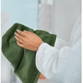 thumbnail image 5 of White Classic Luxury Cotton 6 Pc Green Hand Towels Set, Hotel Style Small Bath Towel and Face Towel 16x30, Green Soft Plush Bath Towels Pack of 6, Thick Quick Dry Spa Gym Towels, Bathroom Hand Towels, 5 of 9