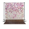 thumbnail image 1 of EREHome Polyester Fabric Photo Backdrop Studio 3D Flower Photography Background Backdrop Wood Foor 5x7ft, 1 of 2