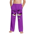 thumbnail image 2 of Big Kids Vampire Face Graphic Sweatpants Red Eyes Expression Print Cotton Joggers for Holiday Theme Play, 4-13Y, 2 of 9