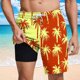thumbnail image 2 of Pantalones Cortos para Hombre Cintura Elástica con Bolsillos, Forro de Impresión de Moda Casual para la Playa, Al Aire Libre Y el Uso Diario, 2 of 6