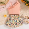 thumbnail image 5 of Toddler Girl Clothes 2T 3T 4T 5T 6T 7T 8T Toddler Baby Girls Summer Clothes Outfits Ruffle Sleeveless Top Shirt Cute Shorts Set Kaprioy, 5 of 9