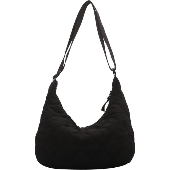 LinYooLi Quilted Tote Bag for Women, Soft Puffer Tote Bag Lightweight Quilted Purse Cloud Pleated Shoulder Bag Handbag