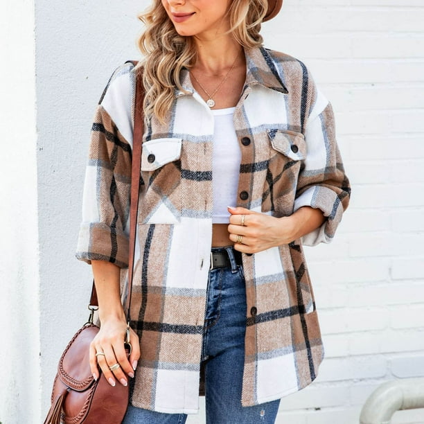 Puntoco Mujeres Moda Casual Cómodo Manga Larga tops Chaqueta Outwear Puntoco Puntoco-5653
