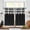 Black, variant on Alishomtll Linen Button Farmhouse Valance Curtain,Black and White Buffalo Plaid Checked Pattern,Country Style 52"x 18"