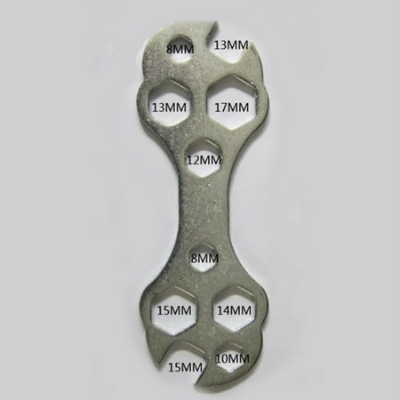 

WGOUP Multitool Portable Wrench 8-15mm Hex Wrench Spanner Bicycle Repair Hand Tools One Size(BUy 2 Get 1 Free)