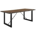 thumbnail image 2 of Furniture of America Elsbeth Wood 3-Piece Extendable Dining Set in Walnut, 2 of 6