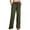 Army Green#women's linen beach pants, variant on LMKIHUSA Cotton Linen Wide Leg Pants for Women Casual Summer Elastic Waist Trousers with Pockets Loose Dressy 2025 Pant White,XL