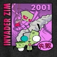 thumbnail image 3 of Invader ZIM - ZIM with Kanji Failure - 2001 - Toddler And Youth Girls Short Sleeve Graphic T-Shirt, 3 of 5