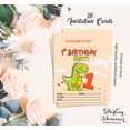 thumbnail image 5 of Darling Souvenir Pink Birthday Invitation Card 28 Pcs Fill or Write In Blank Invites Printable Party Supplies 5 x 7 Inches, 5 of 5