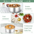 thumbnail image 6 of Coliware 10 inch Angel Food Cake Pan, Stainless Steel Non-toxic Pound Cake Pan Mold with Tube - Silver, 6 of 7