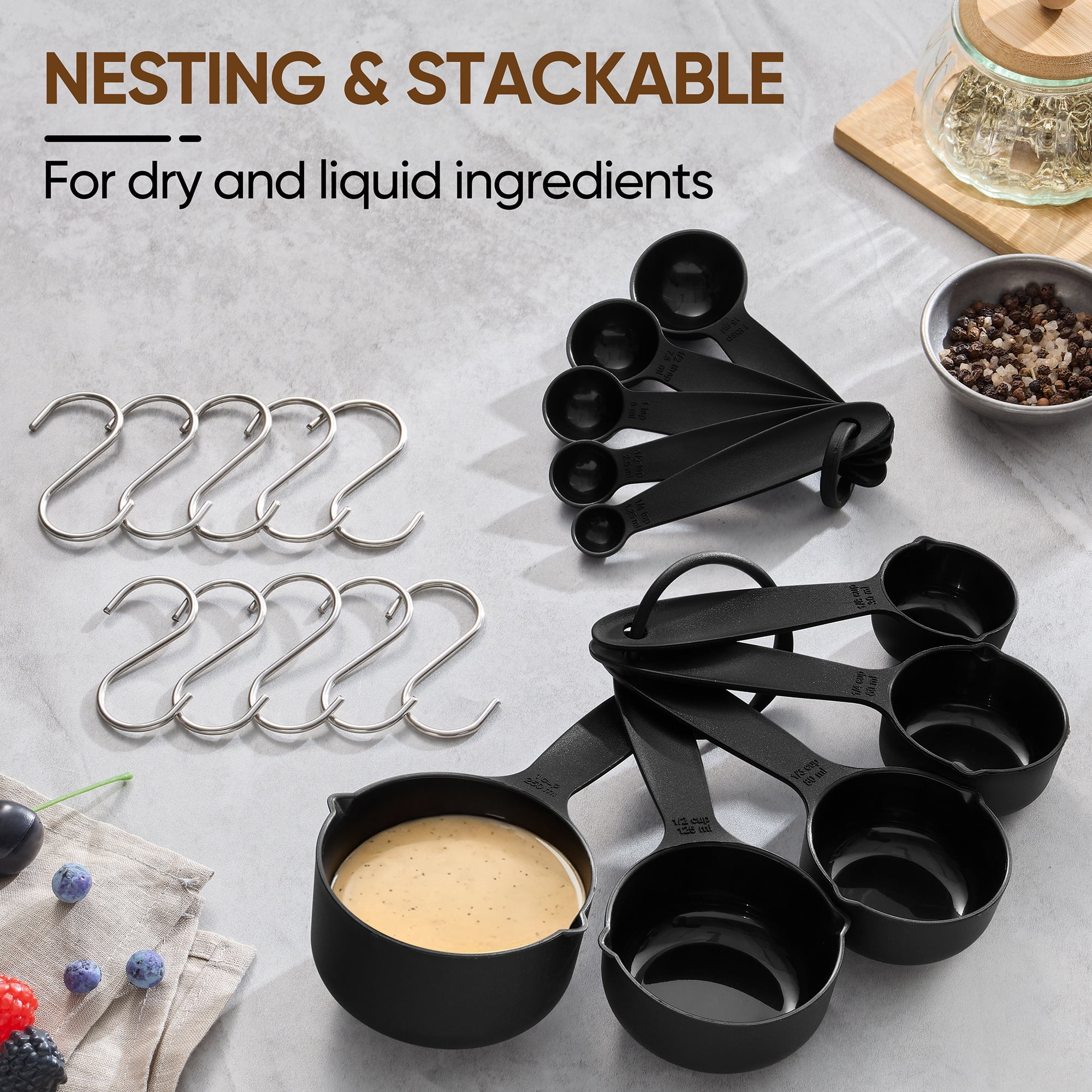 Vesteel 43-Piece Kitchen Knife and Utensil Set, High Carbon Stainless Steel Kitchen Knives with Silicone Cooking Utensils, Non-Stick Cookware, Ultra-sharp & Rust