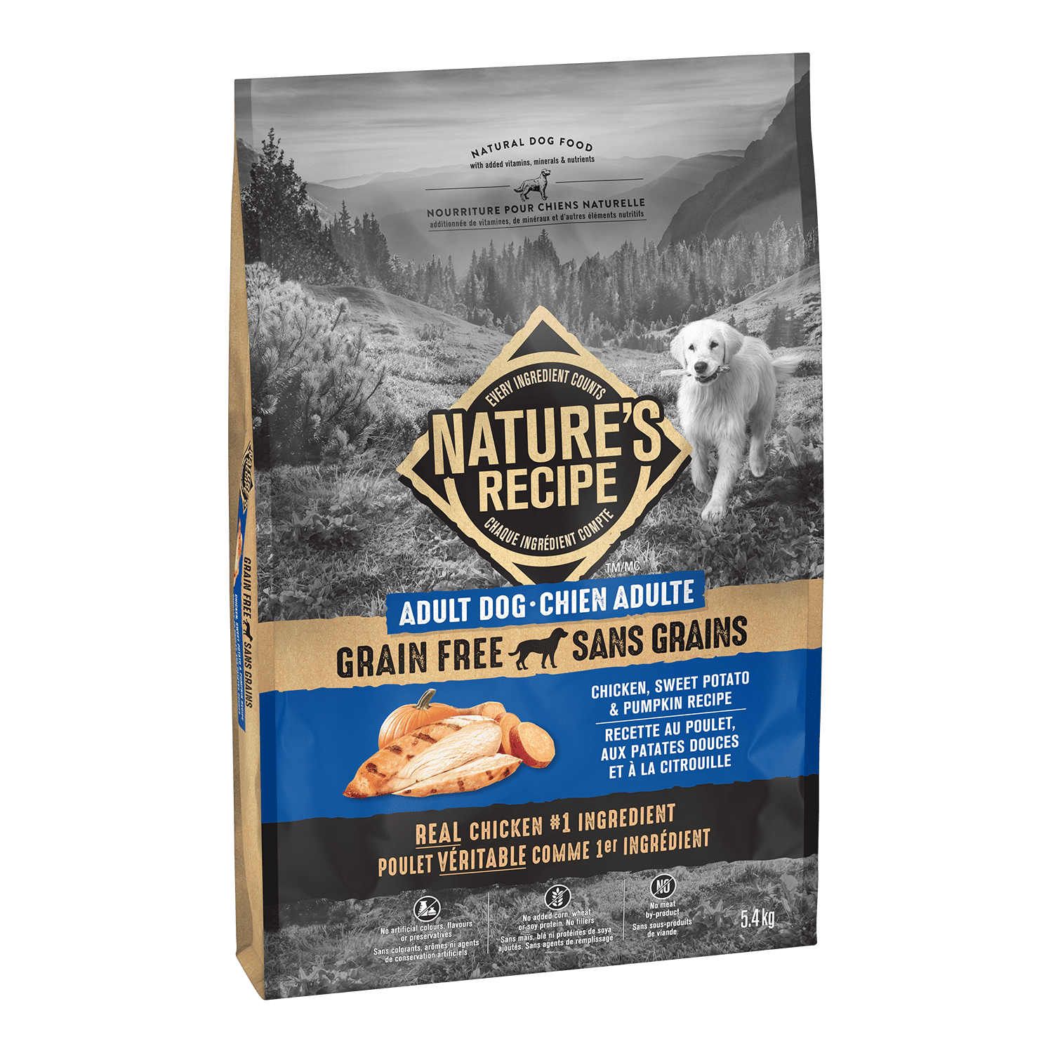 Natures Recipe 5.4KG Grain Free Adult Dog Food