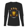 thumbnail image 2 of Wild Bobby Leo the Lion Fire Sign, July 22 August 22, Constellations Horoscope Zodiac Birthday Birth Month Stone Gift for Men Women Graphic Long Sleeve Tee, 2 of 6