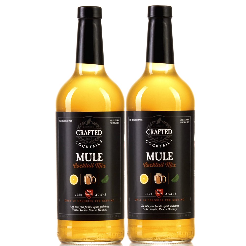 (2 Bottles) Crafted Cocktails Mule Mix, 1 L