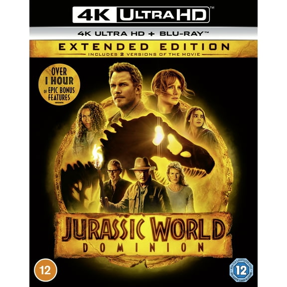 Jurassic World: Dominion (4K Ultra HD) Chris Pratt Kristoffer Polaha BD Wong Justice Smith