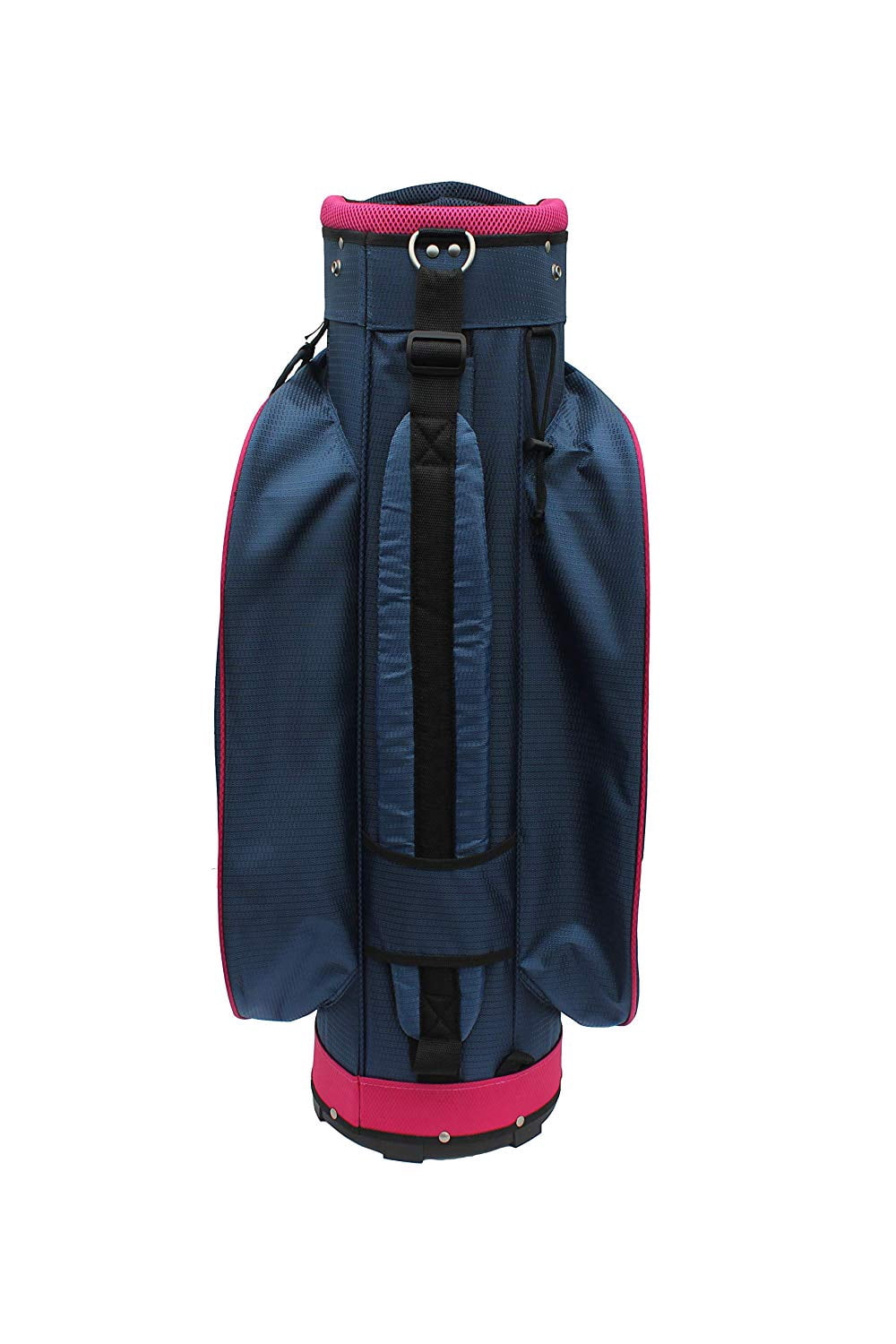 Majek Ladies Navy Blue Pink Golf Bag 9 inch 14-way Friendly Separator Top