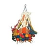 A&E Cage Co. Happy Beaks Giant Cluster of Hanging Wood Bells Bird Toy